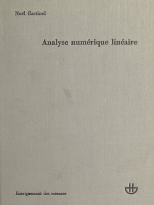 cover image of Analyse numérique linéaire